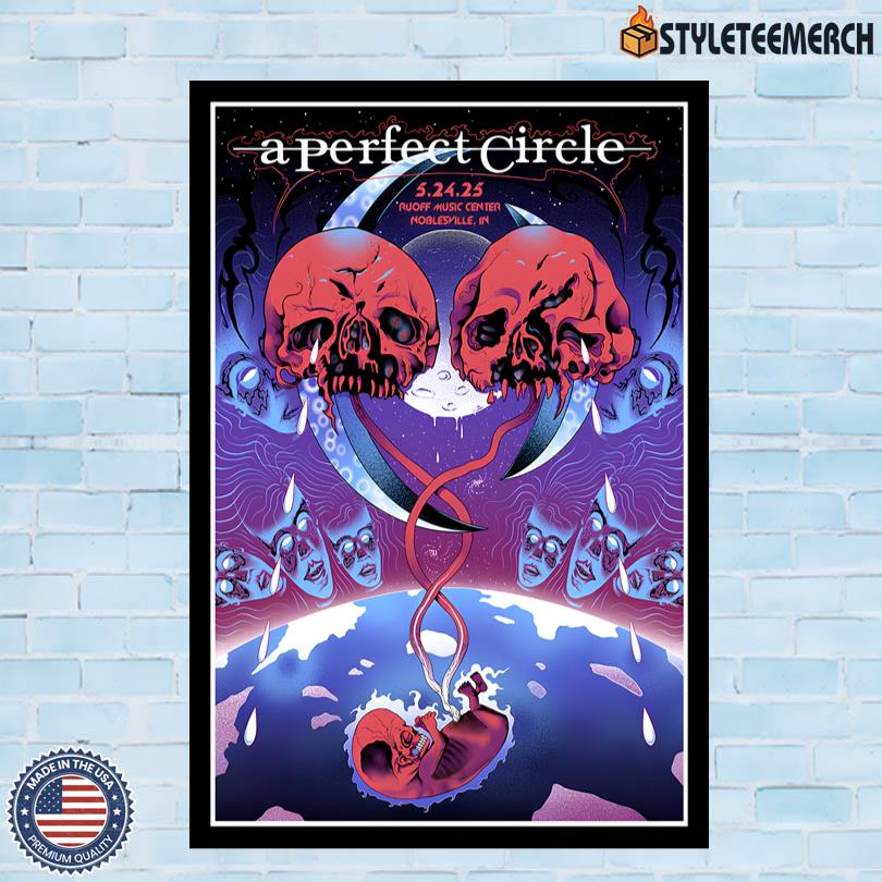 A Perfect Circle May 24 2025 Ruoff Music Center Noblesville, IN Tour Official Poster 10 A Perfect Circle May 24 2025 Ruoff Music Center Noblesville, IN Tour Official Poster