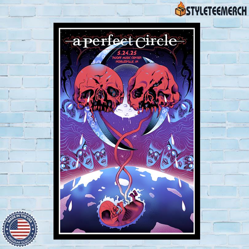 A Perfect Circle Tour 2025 Noblesville, IN Poster 10 A Perfect Circle Tour 2025 Noblesville, IN Poster