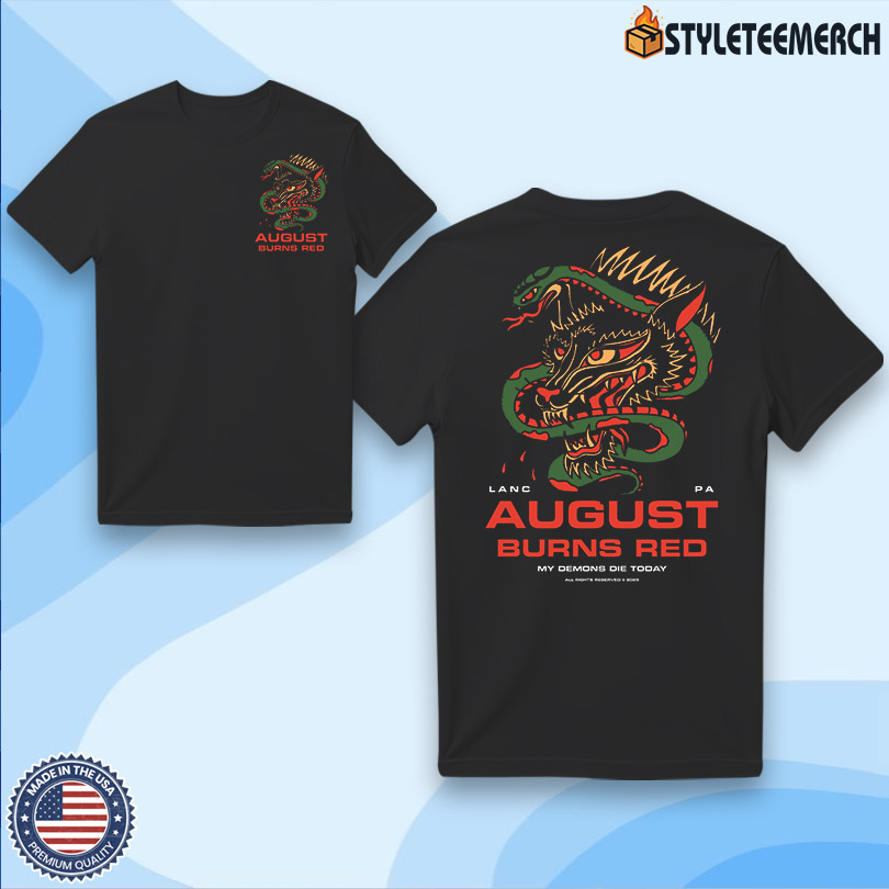 August Burns Red Snake Dragon New T-Shirt 4 August Burns Red Snake Dragon New T-Shirt