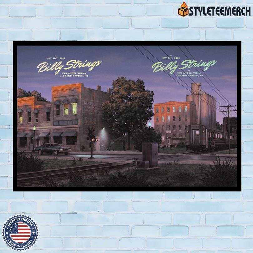 Billy Strings Tour 30-31 2025 Grand Rapids, MI Poster 4 Billy Strings Tour 30-31 2025 Grand Rapids, MI Poster