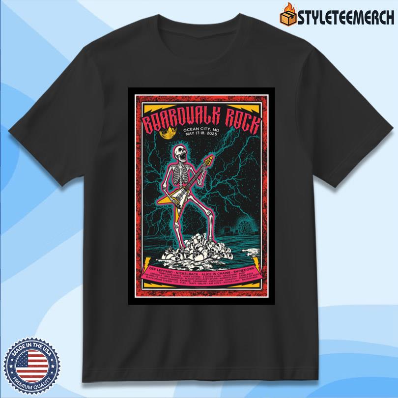 Boardwalk Rock Festival 2025 Ocean City Poster Limited 11 Boardwalk Rock Festival 2025 Ocean City Poster Limited