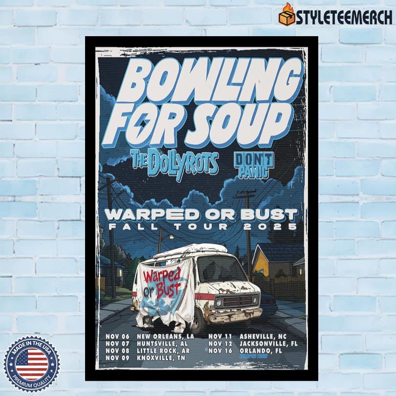 Bowling For Soup Fall Tour 2025 Poster 10 Bowling For Soup Fall Tour 2025 Poster