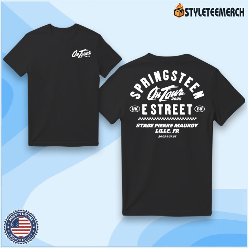 Bruce Springsteen & The E-Street Band France Tour T-Shirt May 24 & 27 2025 4 Bruce Springsteen & The E-Street Band France Tour T-Shirt May 24 & 27 2025