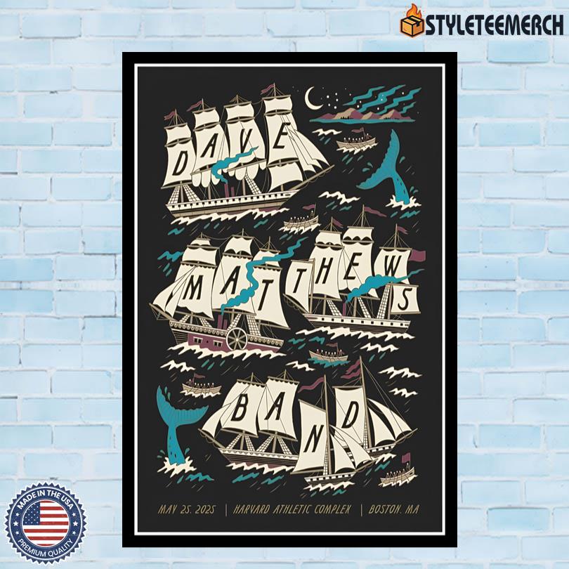 Dave Matthews Band Boston, MA Poster 2025 10 Dave Matthews Band Boston, MA Poster 2025