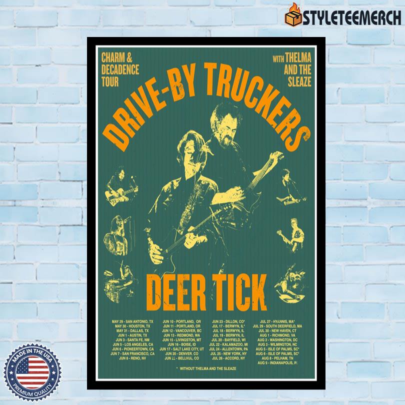 Drive-By Truckers Poster Charm & Decadence 2025 4 Drive-By Truckers Poster Charm & Decadence 2025