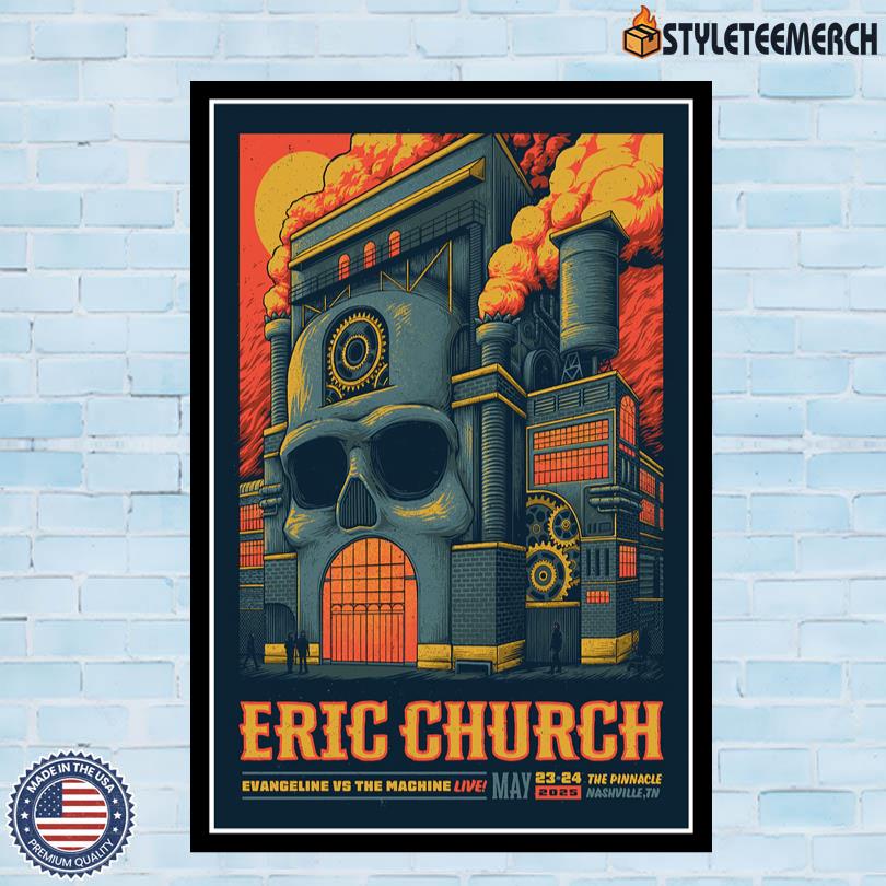 Eric Church May 23-24 2025 The Pinnacle Nashville, TN Concert Poster 10 Eric Church May 23-24 2025 The Pinnacle Nashville, TN Concert Poster