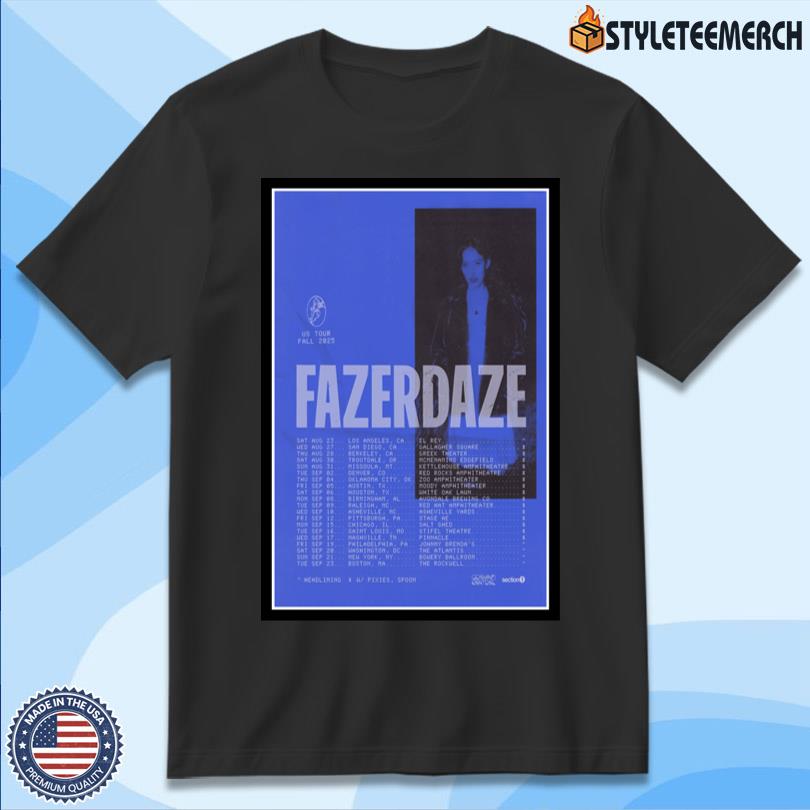 Fazerdaze US Tour Fall 2025 Poster 11 Fazerdaze US Tour Fall 2025 Poster