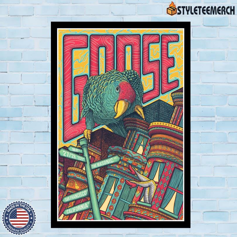 Goose Band Masonic Auditorium May 27-28 2025 San Francisco Tour Poster 10 Goose Band Masonic Auditorium May 27-28 2025 San Francisco Tour Poster