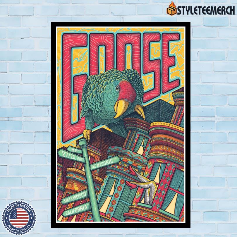 Goose Band May 27-28 2025 San Francisco, CA Show Poster 10 Goose Band May 27-28 2025 San Francisco, CA Show Poster