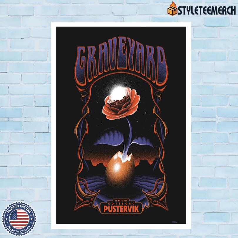 Graveyard Pustervik May 31 2025 Goteborg, Sweden Show Poster 4 Graveyard Pustervik May 31 2025 Goteborg, Sweden Show Poster
