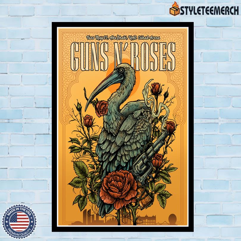 Guns N Roses Abu Dhabi May 27 2025 Tour Poster 10 Guns N Roses Abu Dhabi May 27 2025 Tour Poster