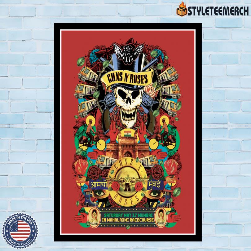 Guns N Roses Mahalaxmi Race Course May 17 2025 Mumbai, India Concert Poster 10 Guns N Roses Mahalaxmi Race Course May 17 2025 Mumbai, India Concert Poster