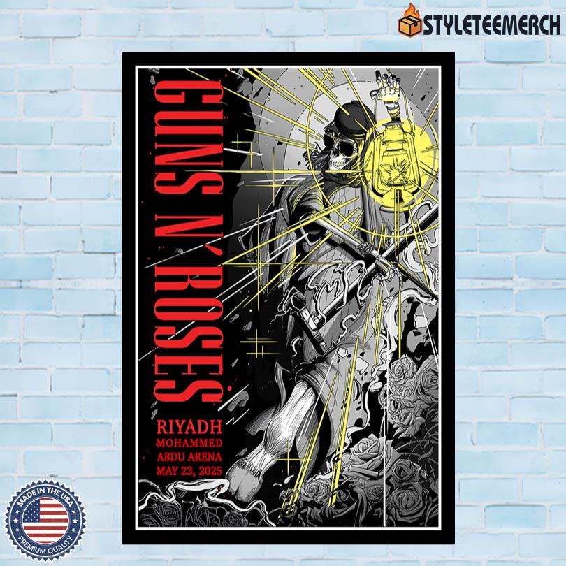 Guns N Roses Riyadh Mohammed Abdo Arena May 23 2025 Tour Poster 10 Guns N Roses Riyadh Mohammed Abdo Arena May 23 2025 Tour Poster