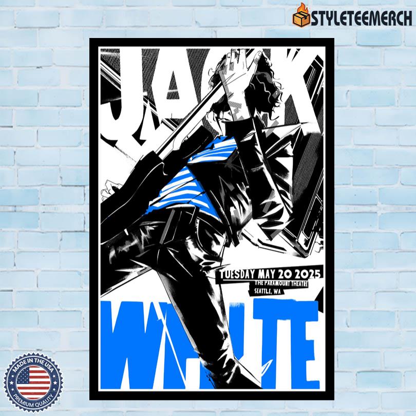 Jack White At The Paramount Theatre In Seattle, WA On May 20 2025 Tour Poster 10 Jack White At The Paramount Theatre In Seattle, WA On May 20 2025 Tour Poster