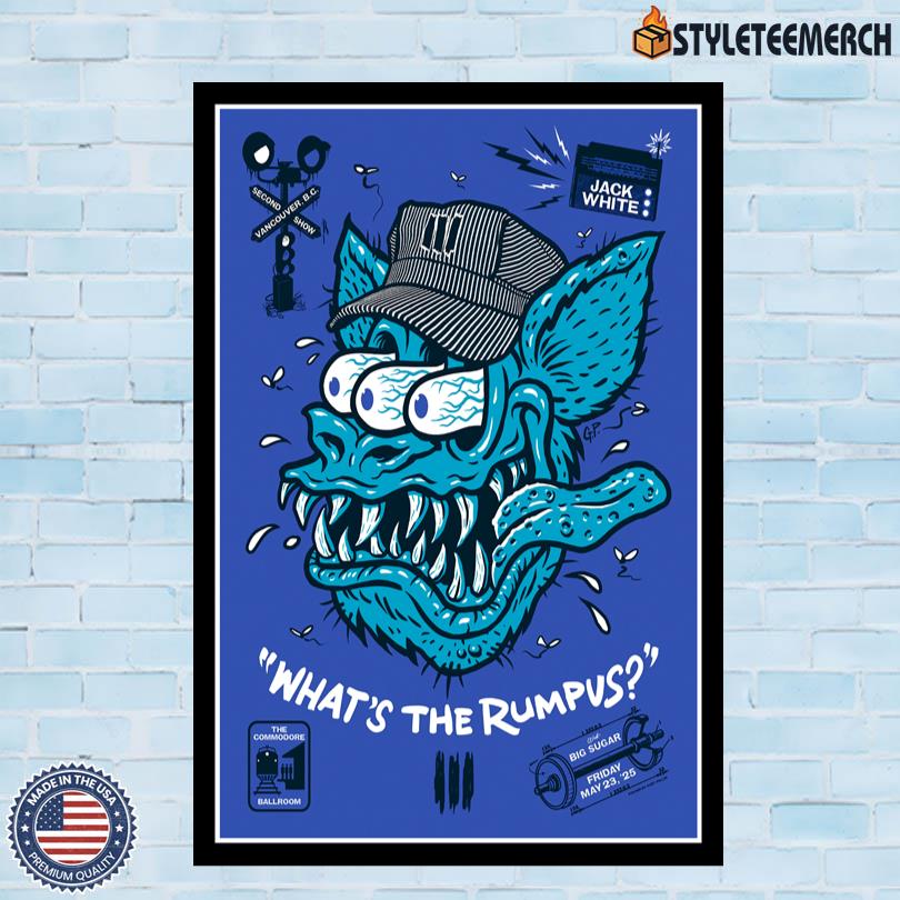 Jack White Commodore Ballroom Vancouver, BC 5-23-25 Tour Poster 10 Jack White Commodore Ballroom Vancouver, BC 5-23-25 Tour Poster