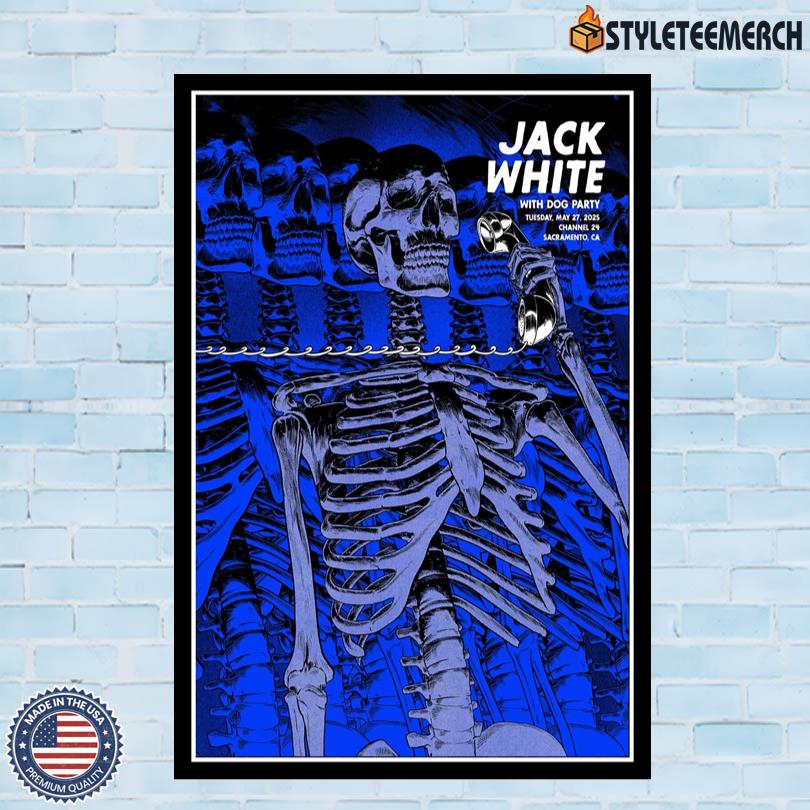 Jack White Sacramento, CA On May 27 2025 Tour Poster 10 Jack White Sacramento, CA On May 27 2025 Tour Poster