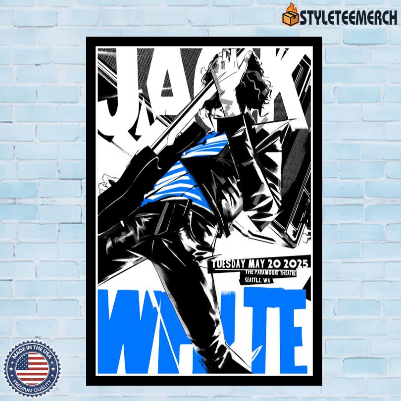 Jack White The Paramount Theatre May 20 2025 Seattle, WA Concert Poster 10 Jack White The Paramount Theatre May 20 2025 Seattle, WA Concert Poster