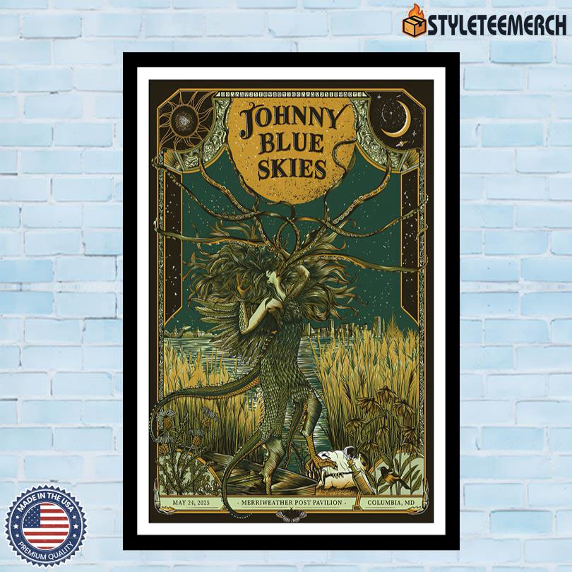 Johnny Blue Skies May 24 2025 Merriweather Post Pavilion Columbia, MD Tour Official Poster