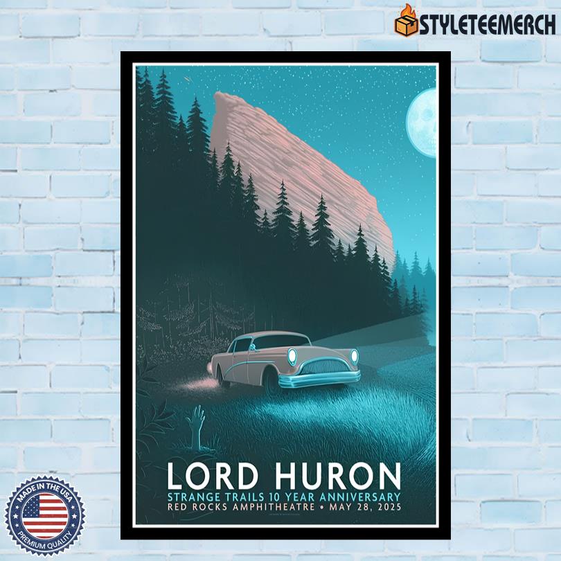 Lord Huron May 28 2025 Red Rocks Amphitheatre Morrison Tour Poster 4 Lord Huron May 28 2025 Red Rocks Amphitheatre Morrison Tour Poster