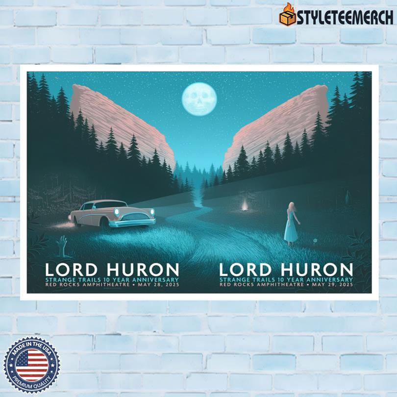 Lord Huron Red Rocks Amphitheatre May 28-29 2025 Morrison, CO Poster 4 Lord Huron Red Rocks Amphitheatre May 28-29 2025 Morrison, CO Poster