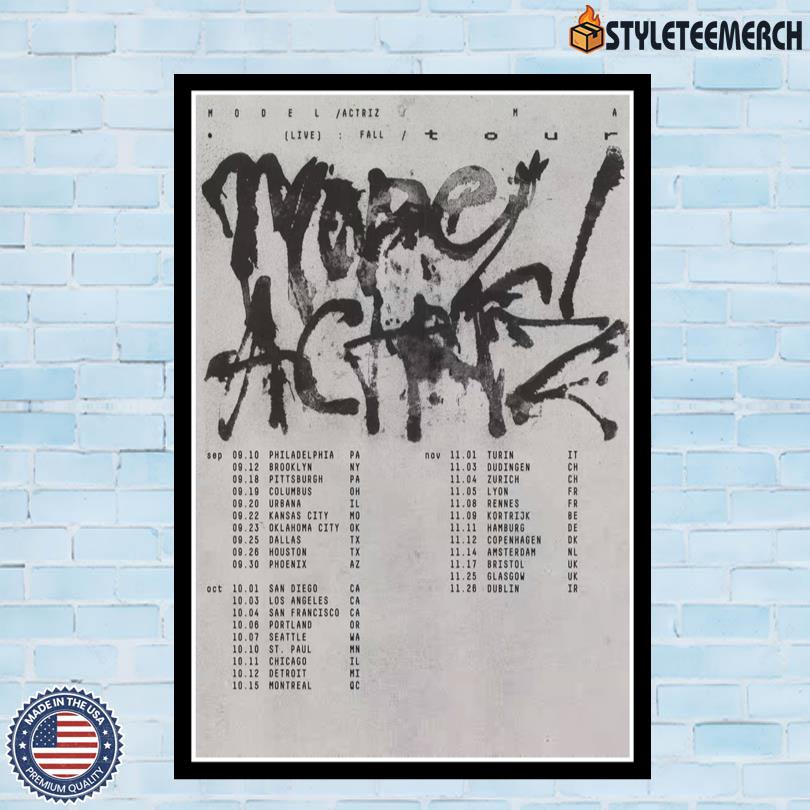 Model Actriz Fall Tour 2025 Poster 10 Model Actriz Fall Tour 2025 Poster