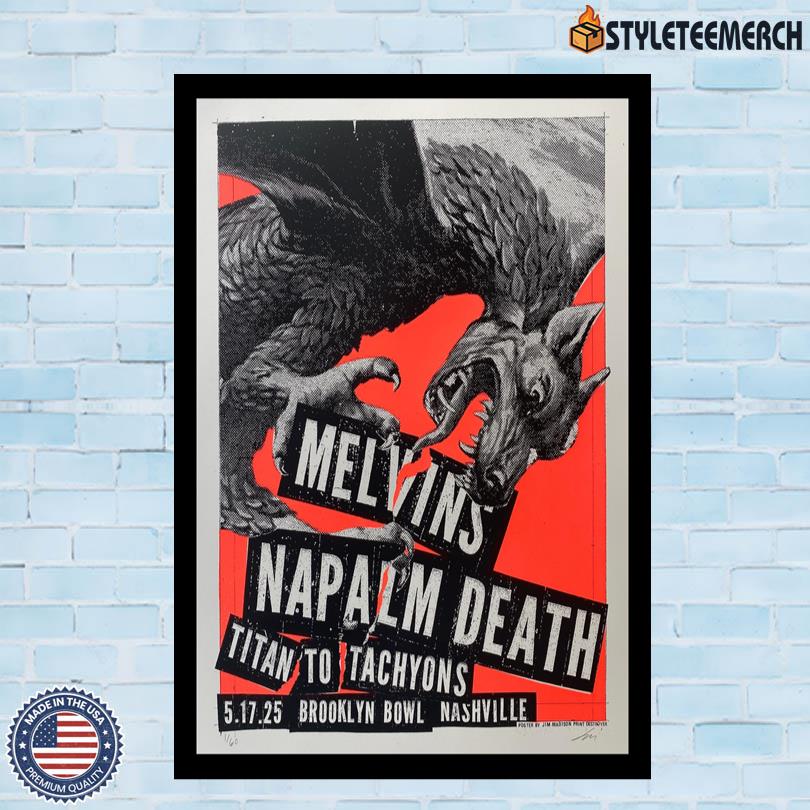 Official Melvins In Nashville, TN On May 17 2025 Poster 10 Official Melvins In Nashville, TN On May 17 2025 Poster
