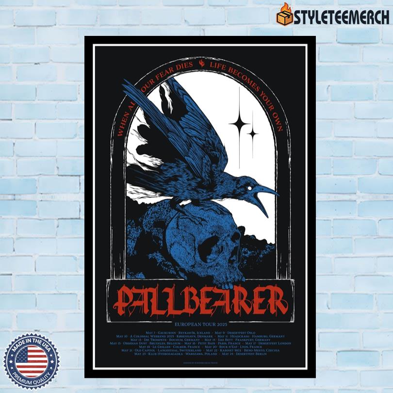 Pallbearer Europe Tour 2025 Poster 10 Pallbearer Europe Tour 2025 Poster