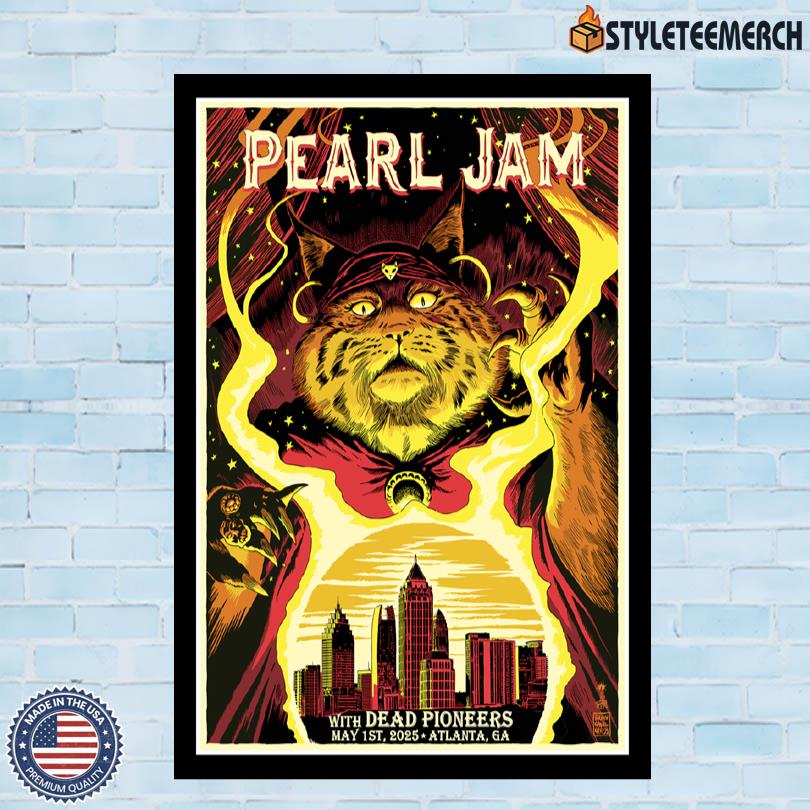 Pearl Jam State Farm Arena May 1 2025 Atlanta, GA Concert Poster 10 Pearl Jam State Farm Arena May 1 2025 Atlanta, GA Concert Poster