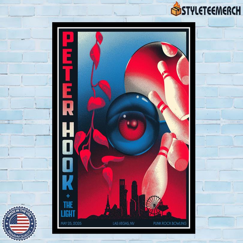 Peter Hook & The Light Las Vegas 2025 Concert Poster 10 Peter Hook & The Light Las Vegas 2025 Concert Poster