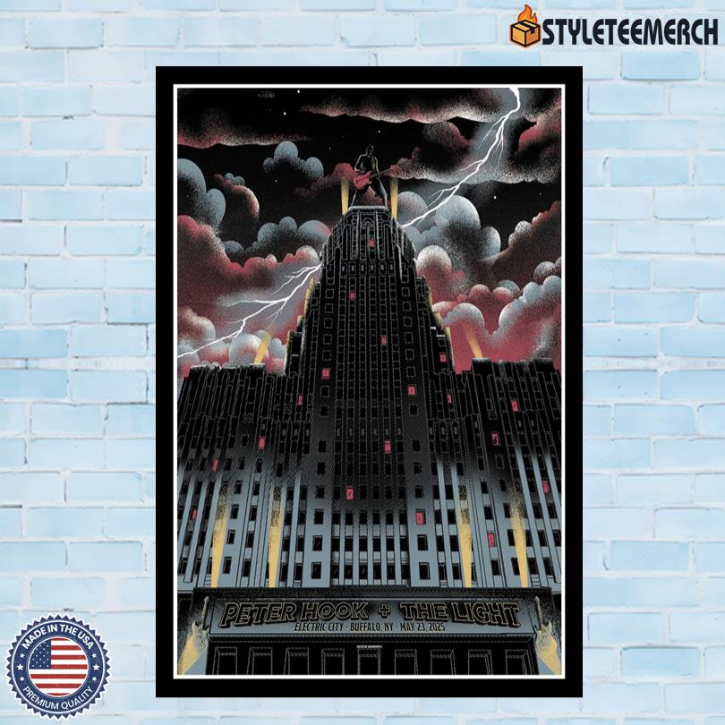 Peter Hook & The Light North American Tour 2025 May 23 Buffalo, New York Poster 10 Peter Hook & The Light North American Tour 2025 May 23 Buffalo, New York Poster