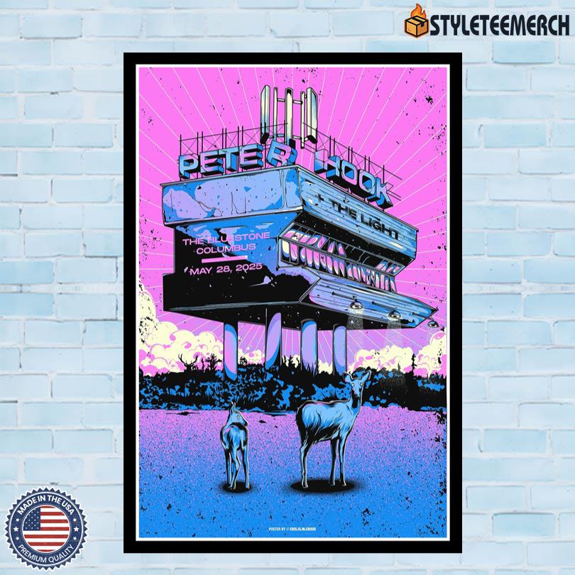 Peter Hook & The Light The Bluestone May 28 2025 Columbus Tour Poster 10 Peter Hook & The Light The Bluestone May 28 2025 Columbus Tour Poster