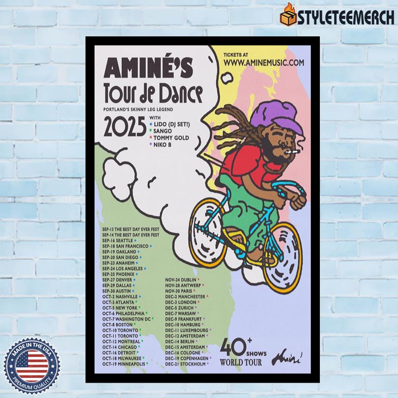 Poster Amine World Tour 2025 10 Poster Amine World Tour 2025