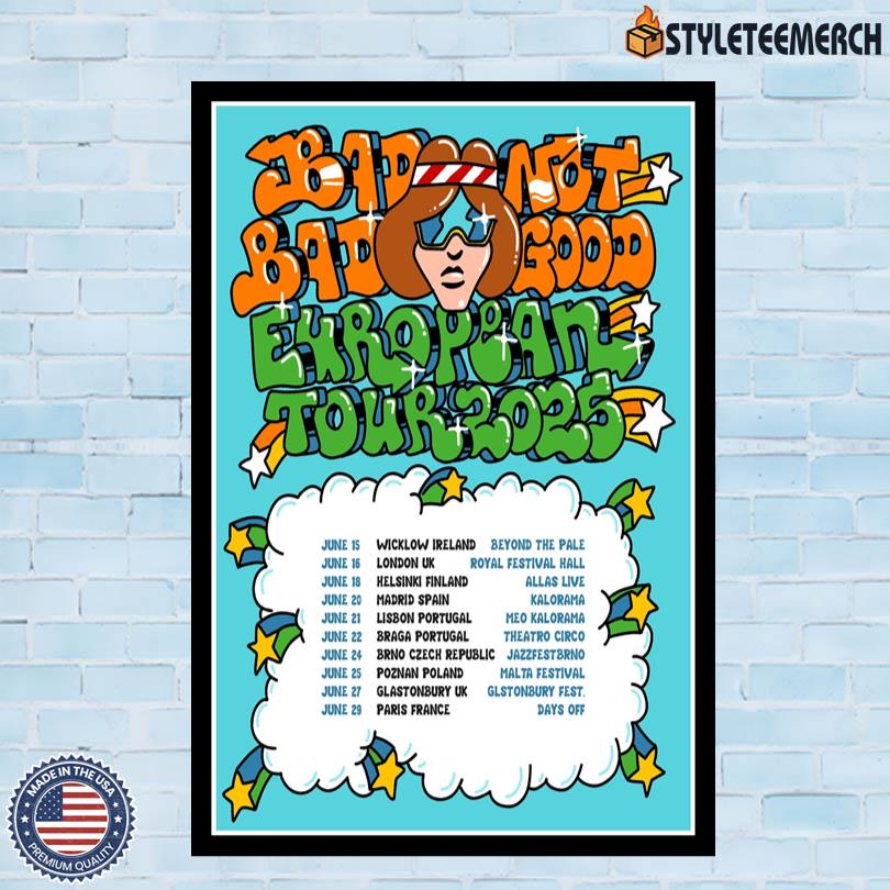 Poster BADBADNOTGOOD European Tour 2025 10 Poster BADBADNOTGOOD European Tour 2025
