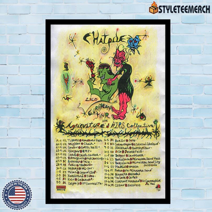 Poster Chat Pile European Tour 2025 10 Poster Chat Pile European Tour 2025