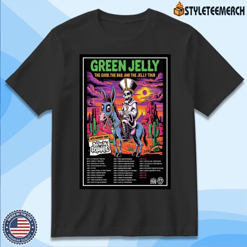 Poster Green Jelly The Good The Bad And The Jelly Tour 2025 11 Poster Green Jelly The Good The Bad And The Jelly Tour 2025
