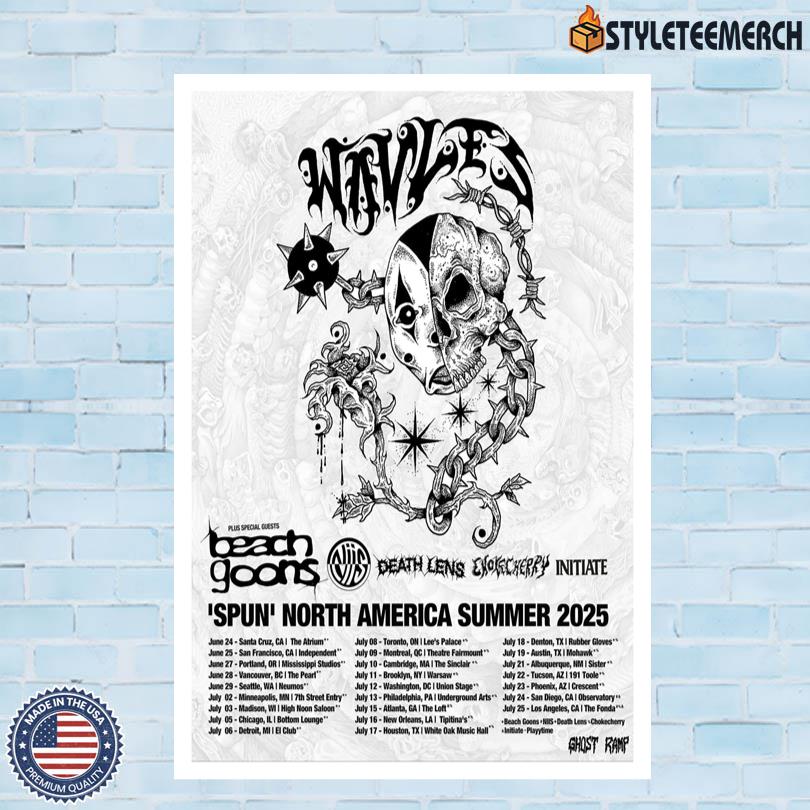 Poster Wavves Spun North America Summer Tour 2025 10 Poster Wavves Spun North America Summer Tour 2025