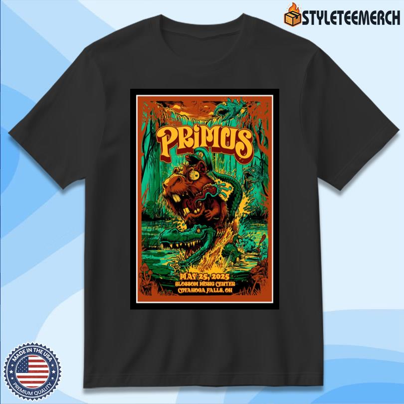Primus May 25 2025 Blossom Music Center Cuyahoga Falls, OH Show Poster 11 Primus May 25 2025 Blossom Music Center Cuyahoga Falls, OH Show Poster