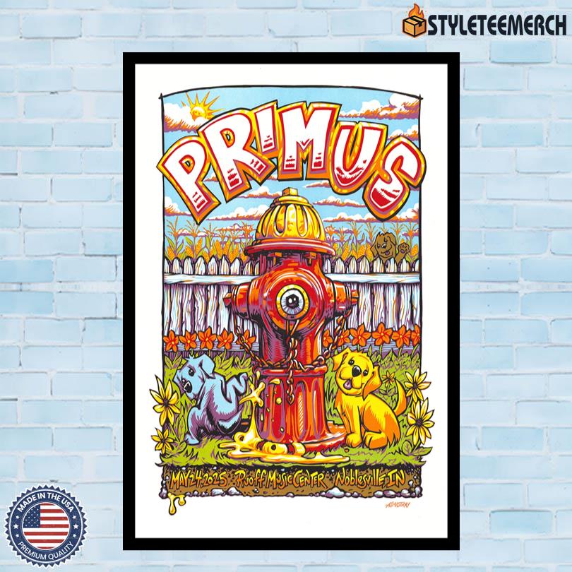 Primus Noblesville, IN May 24 2025 Ruoff Music Center Tour Merch Poster 10 Primus Noblesville, IN May 24 2025 Ruoff Music Center Tour Merch Poster