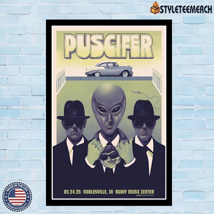 Puscifer In Noblesville, IN On May 24 2025 Official Tour Poster 10 Puscifer In Noblesville, IN On May 24 2025 Official Tour Poster