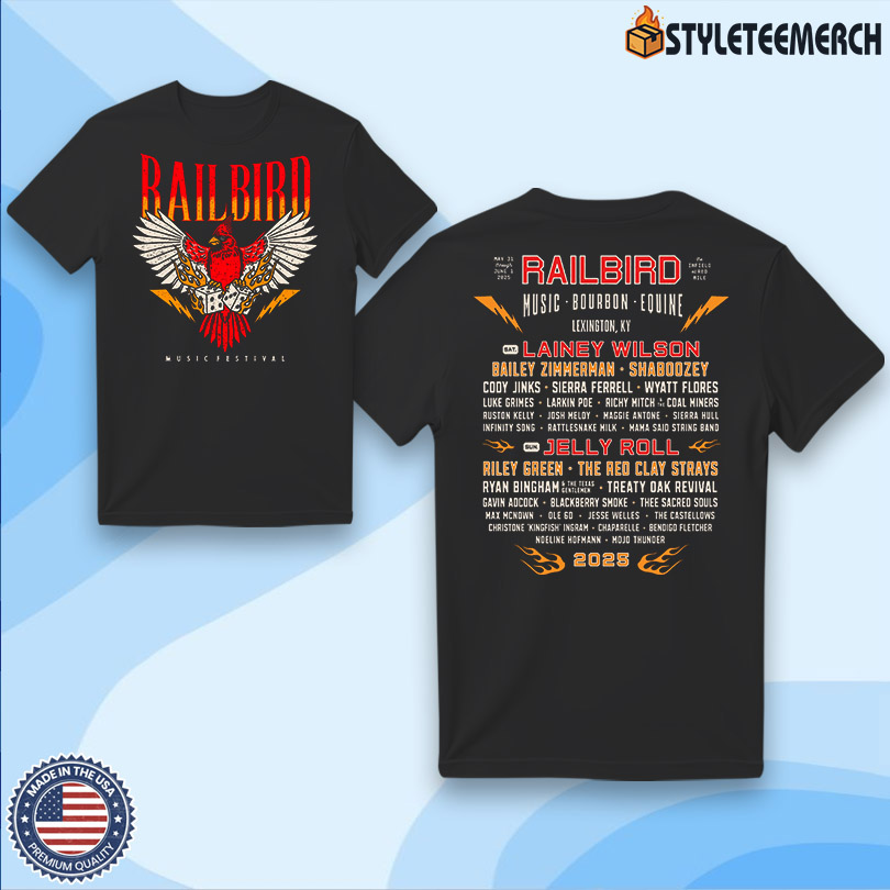 Railbird Festival 2025 Wing & Dice Lineup Shirt 4 Railbird Festival 2025 Wing & Dice Lineup Shirt