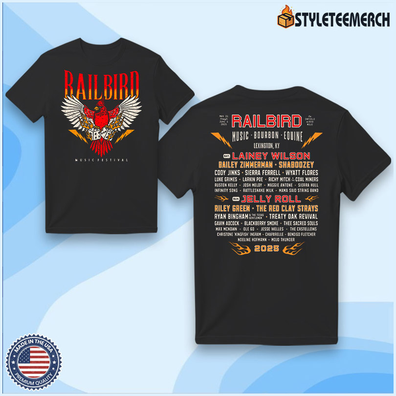 Railbird Festival May 31 & June 1 2025 Wing & Dice Lineup Shirt 4 Railbird Festival May 31 & June 1 2025 Wing & Dice Lineup Shirt