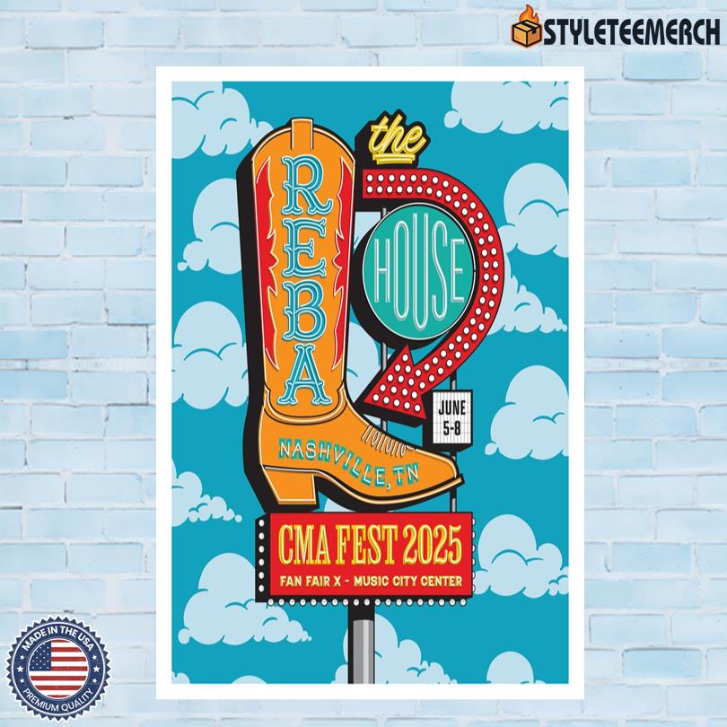 Reba Nashville June 5-8 CMA Fest 2025 Concerts Poster 4 Reba Nashville June 5-8 CMA Fest 2025 Concerts Poster