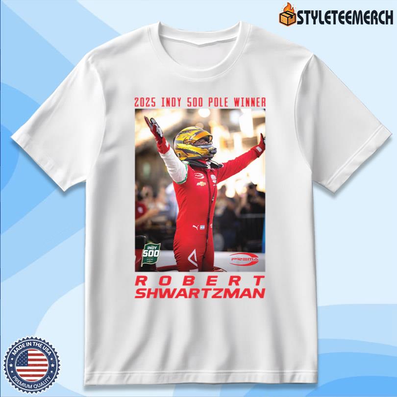 Robert Shwartzman 2025 IndyCar Pole Winner Tee 12 Robert Shwartzman 2025 IndyCar Pole Winner Tee