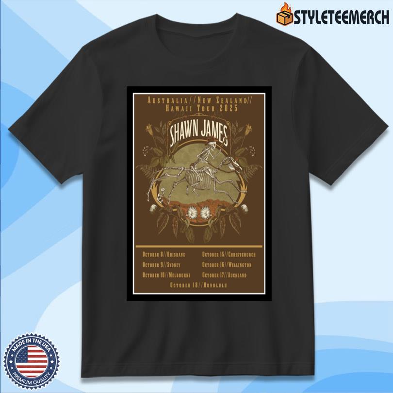 Shawn James Australia & New Zealand & Hawaii 2025 Poster 11 Shawn James Australia & New Zealand & Hawaii 2025 Poster