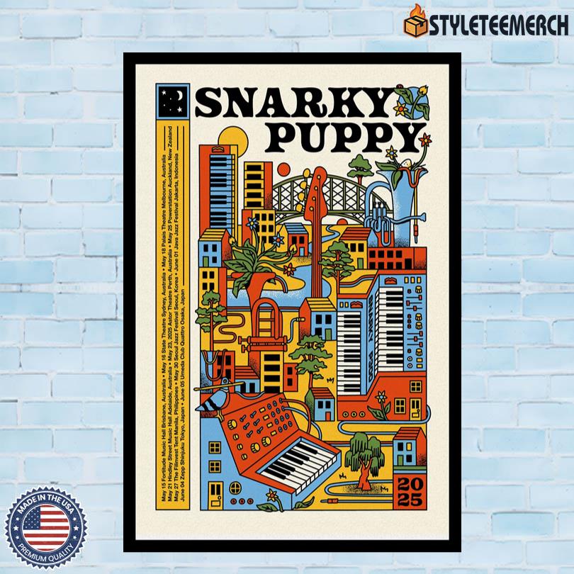 Snarky Puppy May & June 2025 Tour Poster 10 Snarky Puppy May & June 2025 Tour Poster