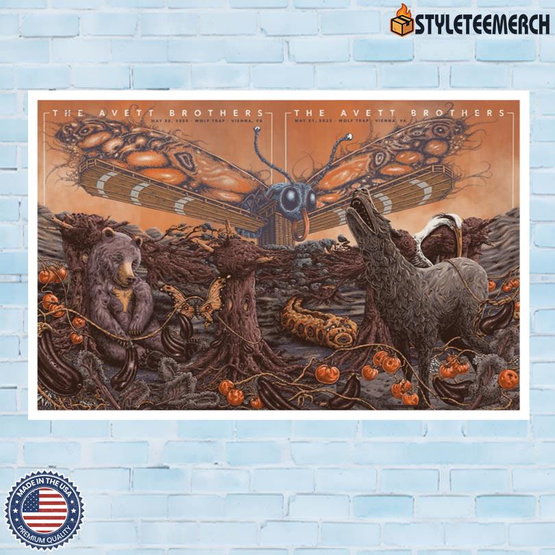 The Avett Brothers May 30-31 2025 Wolf Trap Vienna, VA Poster 4 The Avett Brothers May 30-31 2025 Wolf Trap Vienna, VA Poster