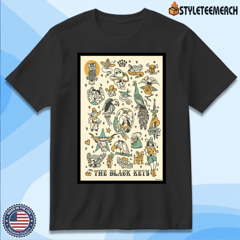 The Black Keys Colorado Springs 2025 Tour Poster 11 The Black Keys Colorado Springs 2025 Tour Poster