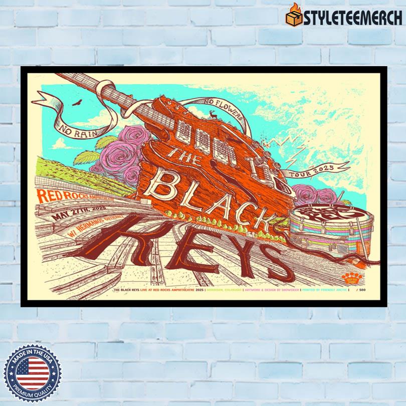 The Black Keys Morrison, CO May 27 2025 Tour Poster 10 The Black Keys Morrison, CO May 27 2025 Tour Poster