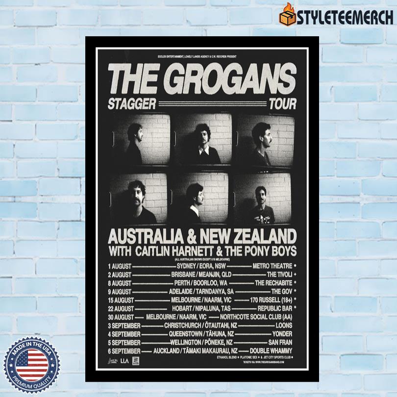The Grogans Stagger Tour Australia & New Zealand 2025 Poster 10 The Grogans Stagger Tour Australia & New Zealand 2025 Poster