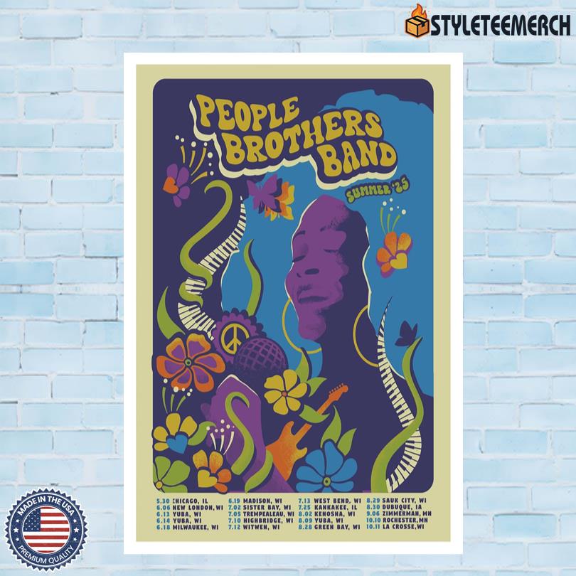 The People Brothers Band Summer 2025 Poster 4 The People Brothers Band Summer 2025 Poster